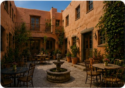 Adobe courtyard